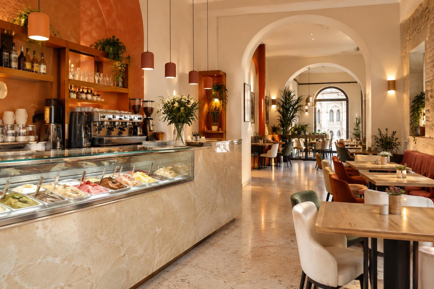 Business for sale: Well-established café/ice cream shop/aperitivo bar in a franchise in Italy - Bars and cafés - main photo