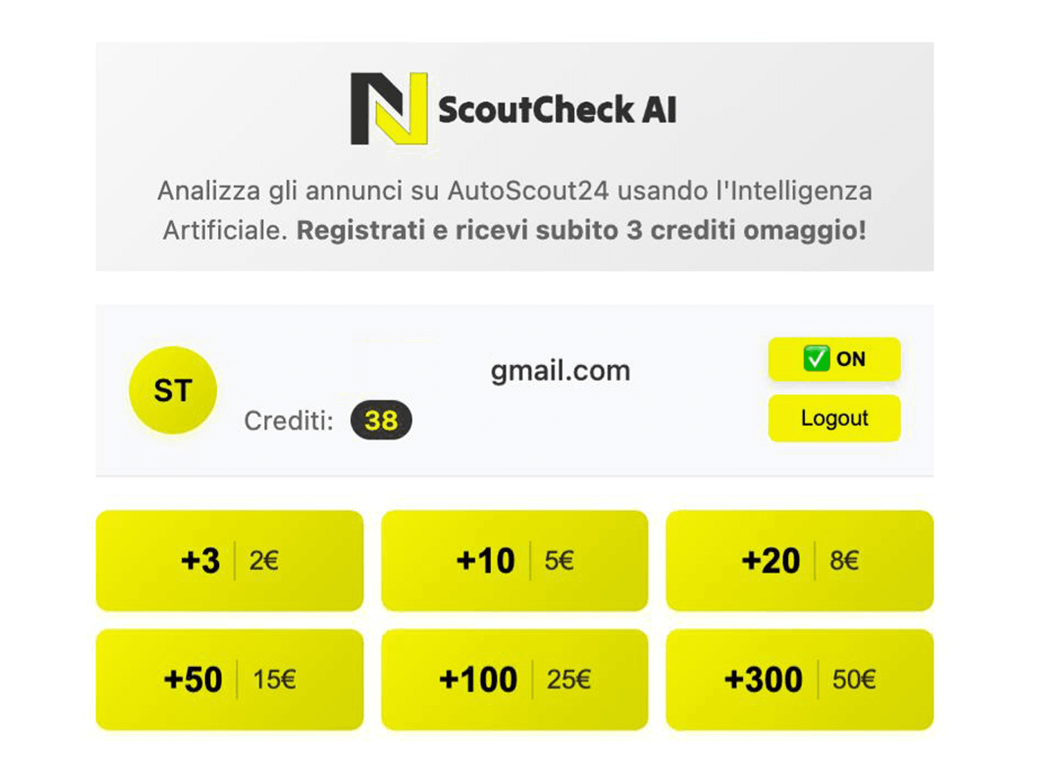 Azienda in vendita: AutoScout AI - Estensione browser per l'analisi di annunci auto a Italia - Servizi informatici e tecnologia - Immagine principale