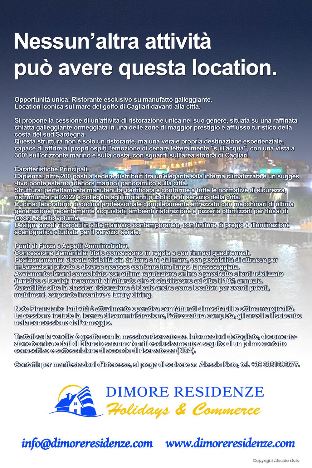 Azienda in vendita: Ristorante esclusivo su manufatto galleggiante. a Italia - Ristoranti - Immagine foto 4