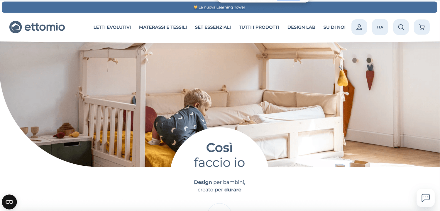 Azienda in vendita: e-commerce complementi arredo e arredo prima infanzia | premium a Italia - E-commerce - Immagine principale