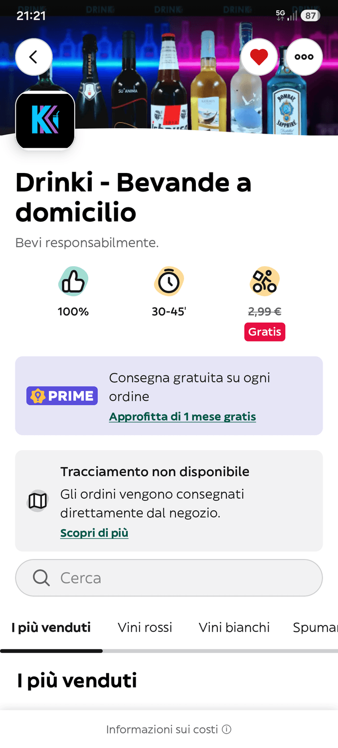 Azienda in vendita: Attività su Deliveroo e Glovo a Italia - E-commerce - Immagine foto 4