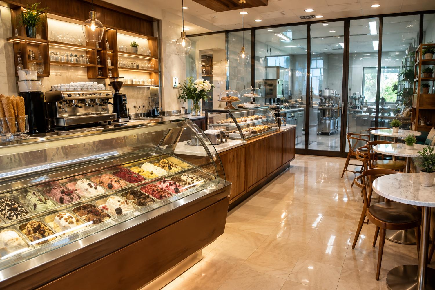 Empresa en venta: Se traspasa histórica heladería artesanal-cafetería en Monza Brianza en Italia - Heladerías - Imagen principal