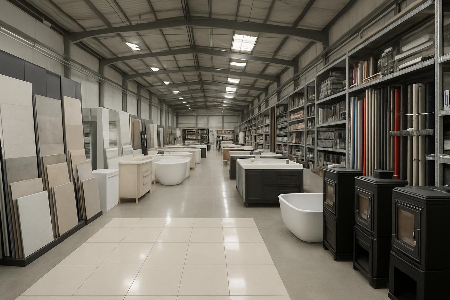 Azienda in vendita: rivendita pavimenti, arredo bagno, riscaldamento, materiale elett a Italia - Materiali Edili e Showroom - Immagine principale