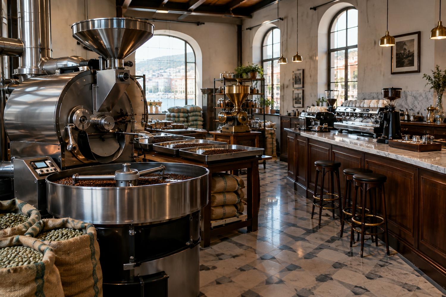 Azienda in vendita: TORREFAZIONE CON ANNESSI  BAR DI PROPRIETA' a Italia - Bar - Immagine principale